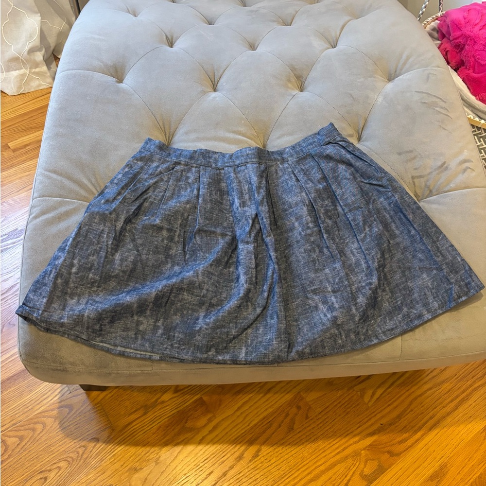 Michael Kors Blue Skater Skirt